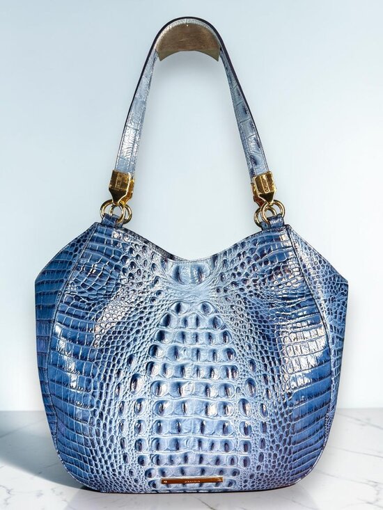 Brahmin Handbags - Brahmin Marianna Cerulean Melbourne Leather Shoulder Tote Bag - New Without Tags